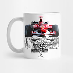 GOAT Race Car Mug